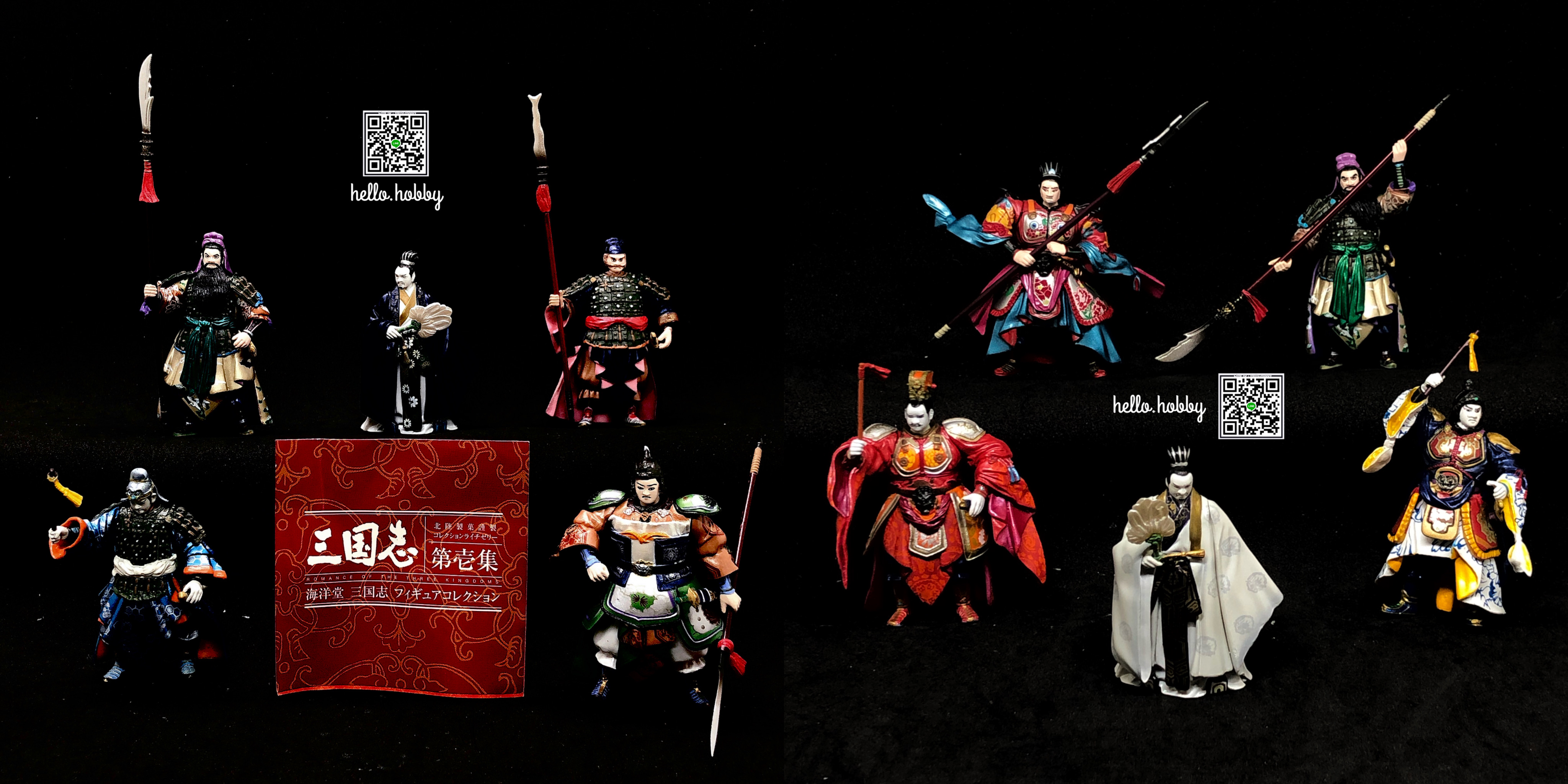 ฟิกเกอร์ สามก๊ก Kihachiro Kawamoto Romance of the Three Kingdoms Figure Collection vol. 1-2 (Set of 5) by Kaiyodo
