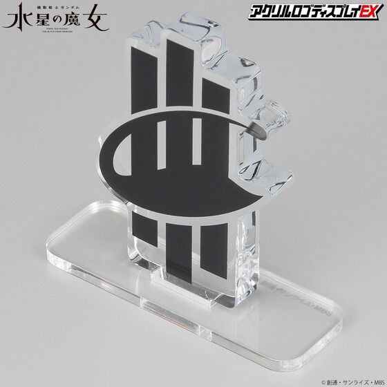 PRE-ORDER : Acrylic Logo Display EX Mobile Suit Gundam The Witch from Mercury Shinsei Development Corporation Mark