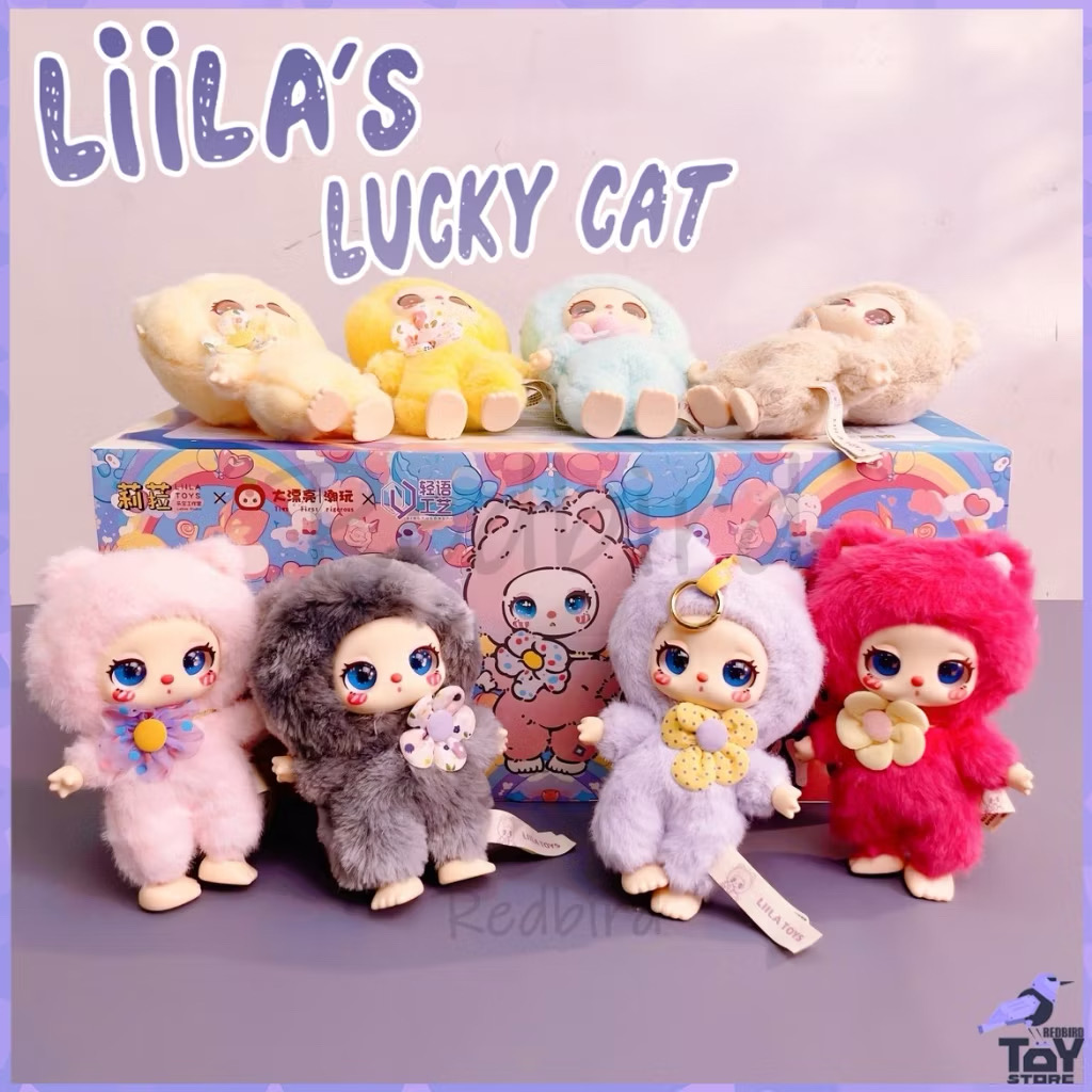 ตุ๊กตาพวงกุญแจ Lilla’s Lucky Cat Plush Toy Series by Leboo Studio