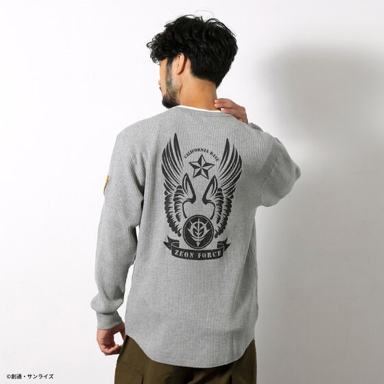 PRE-ORDER : STRICT-G.ARMS "Mobile Suit Gundam" Waffle Long T-shirt with Emblem