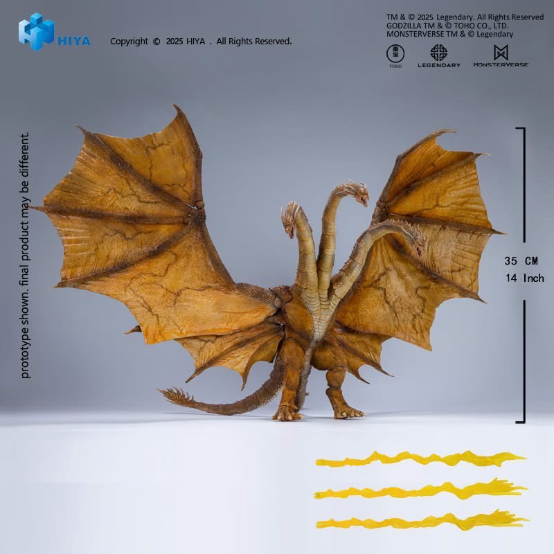 Pre-order : EXQUISITE BASIC Series Godzilla: King of the Monsters (2019) Ghidorah 2.0 Action Figure by Hiya Toys