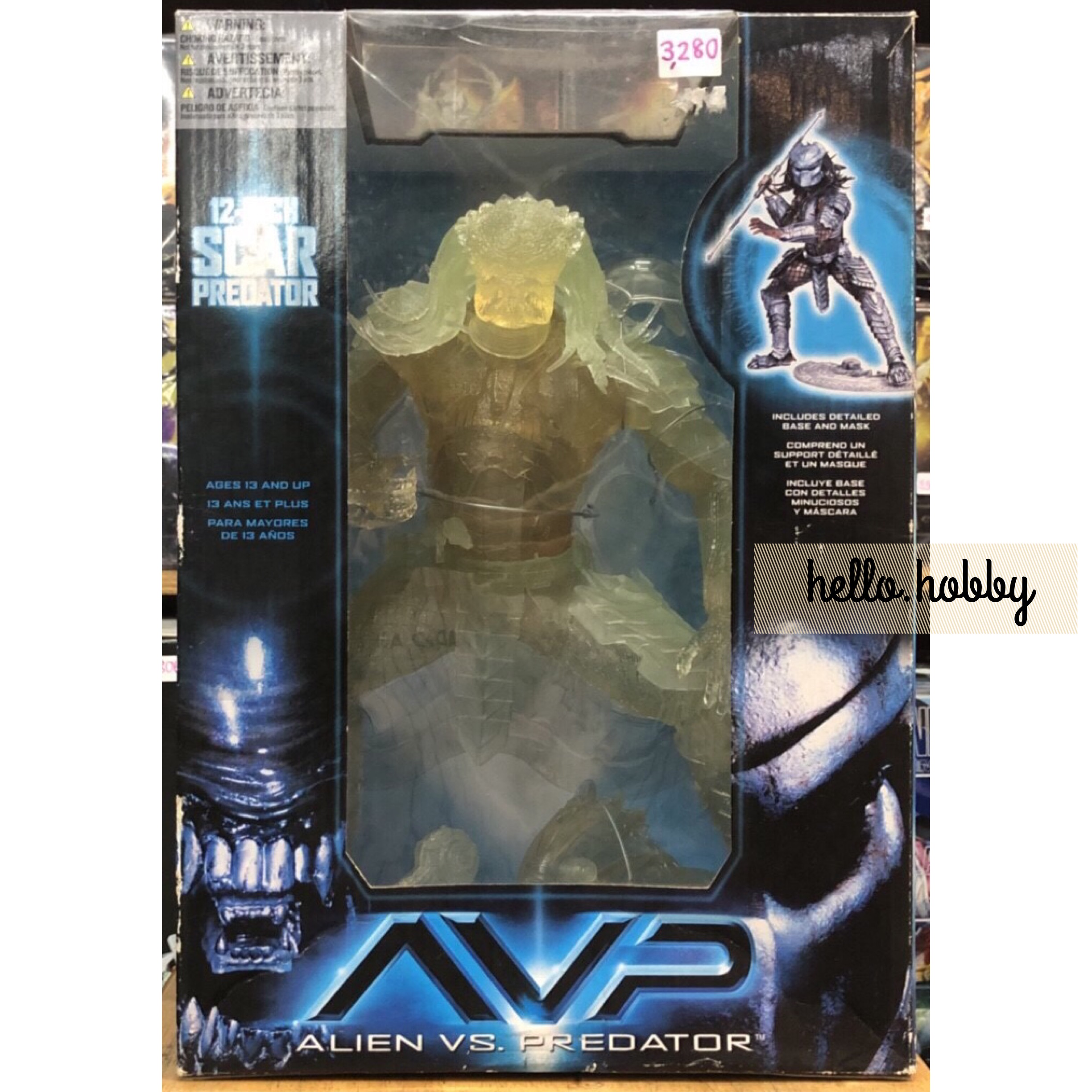 McFarlane - Alien VS. Predator - Stealth Scar Predator (Clear Color)