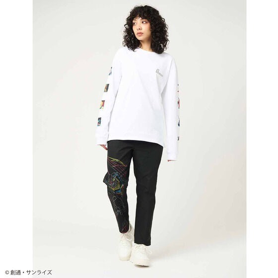 PRE-ORDER : STRICT-G graniph "Mobile Suit Gundam" Long Sleeve T-shirt White Base (White Base Long Sleeve T-shirt)