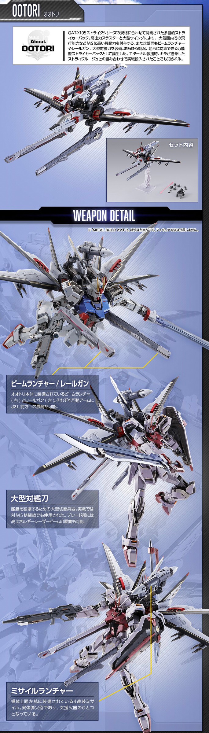 PRE-ORDER : METAL BUILD Ootori Pack