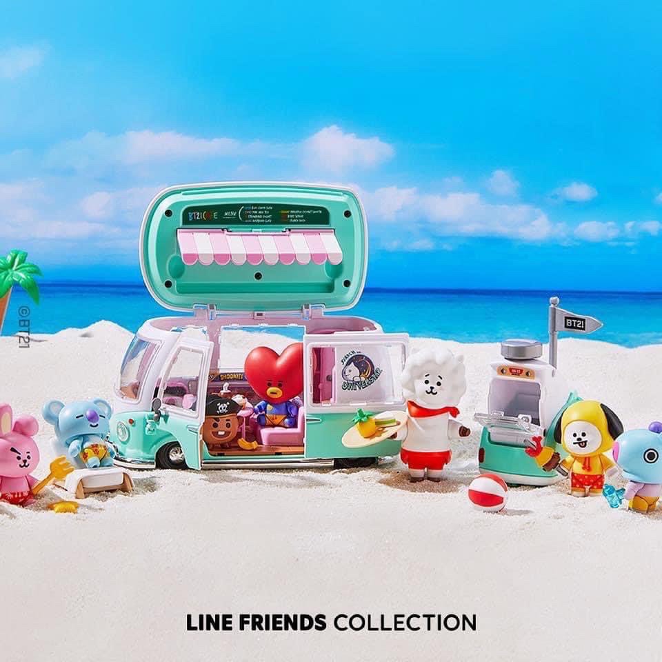 ฟิกเกอร์รถ BT21 Universtar Camping Car Play Set by Line Friends x Young Toys