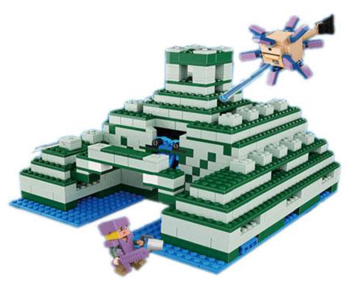 Lele 33083 Minecraft The Ocean Monument 1134pcs