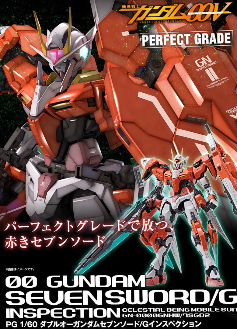 PRE-ORDER : PG 1/60 00 Gundam Seven Sword / G Inspection Plastic Model