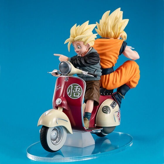 PRE-ORDER : Desktop Real McCoy EX Dragon Ball Z Super Saiyan Son Goku & Super Saiyan Son Gohan & Bike