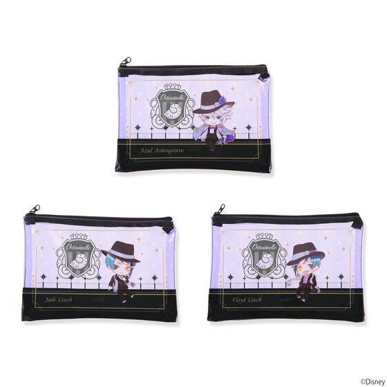 PRE-ORDER : Hapikuro! Disney Twisted Wonderland Original Illustration Clear Pouch (Random)