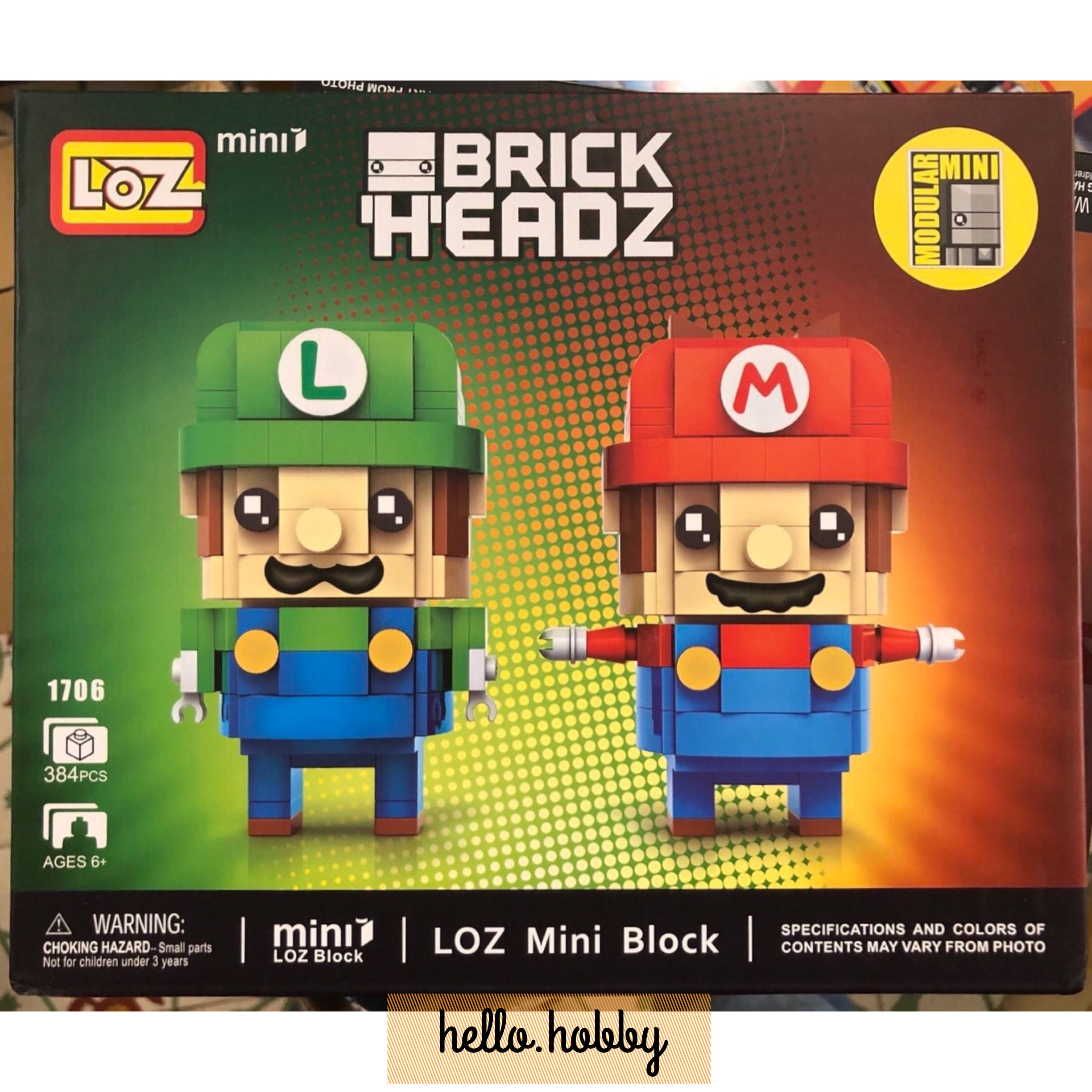 LOZ 1706 Super Mario & Luigi 384pcs