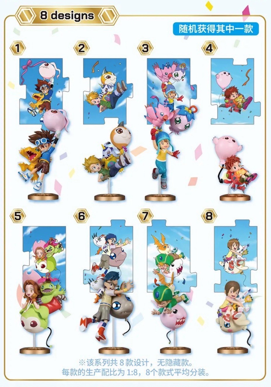 ร้าน🇹🇭 พร้อมส่ง✨ โมเดลได้ 1 ตัว - Digimon Adventure - 25th Anniversary Series by BN FIGURE Q