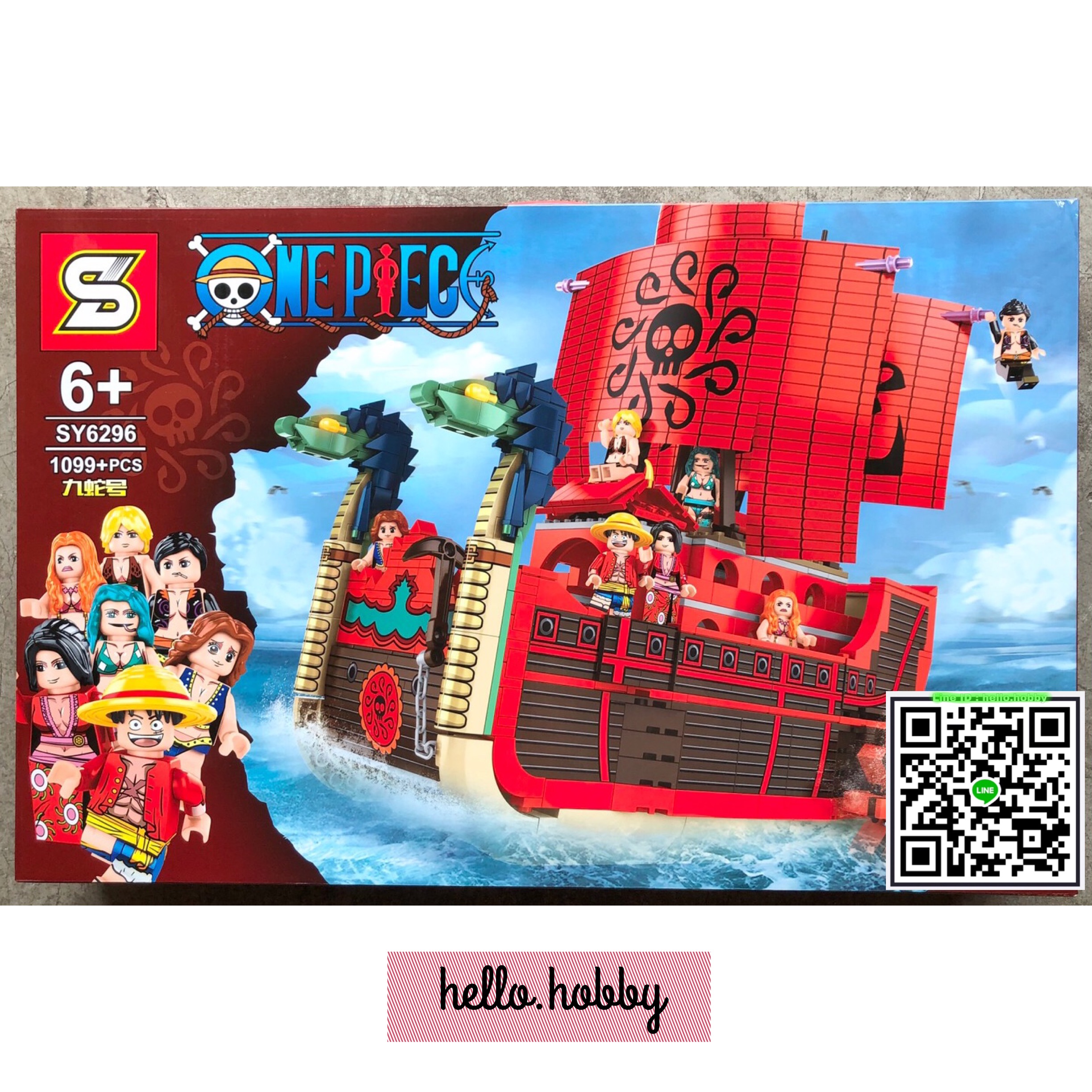 Sy 6296 One Piece - Kuja Pirate Ship 1099pcs