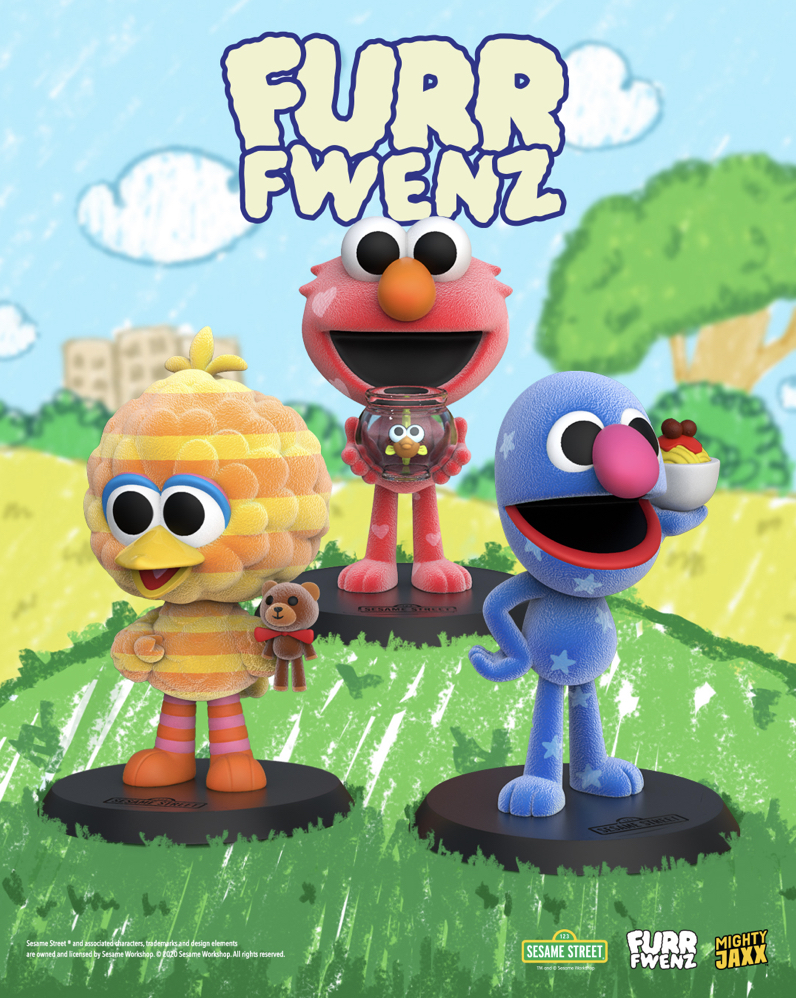Fur Fwenz : Sesame Street Series Blind Box by Mighty Jaxx (Set of 6+3 secrets)