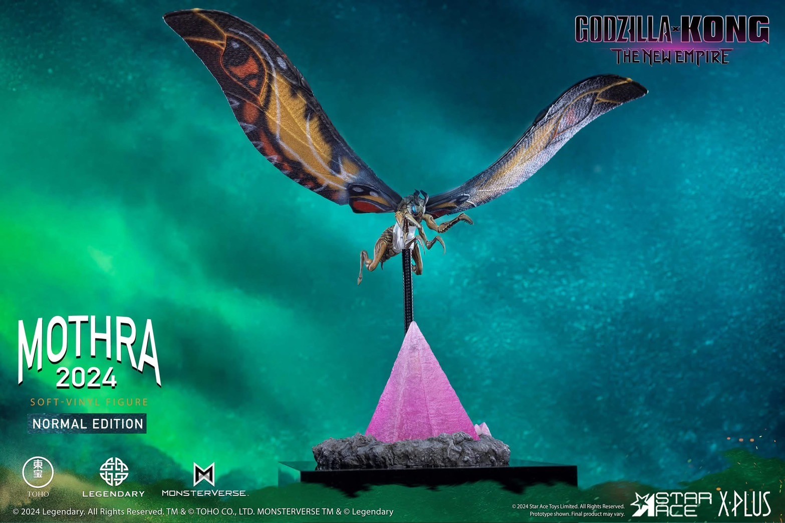 Pre-order : Godzilla x Kong: The New Empire Mothra (2024) Soft Vinyl Figure (Normal Edition) / (Deluxe Edition) by X-Plus / Star Ace
