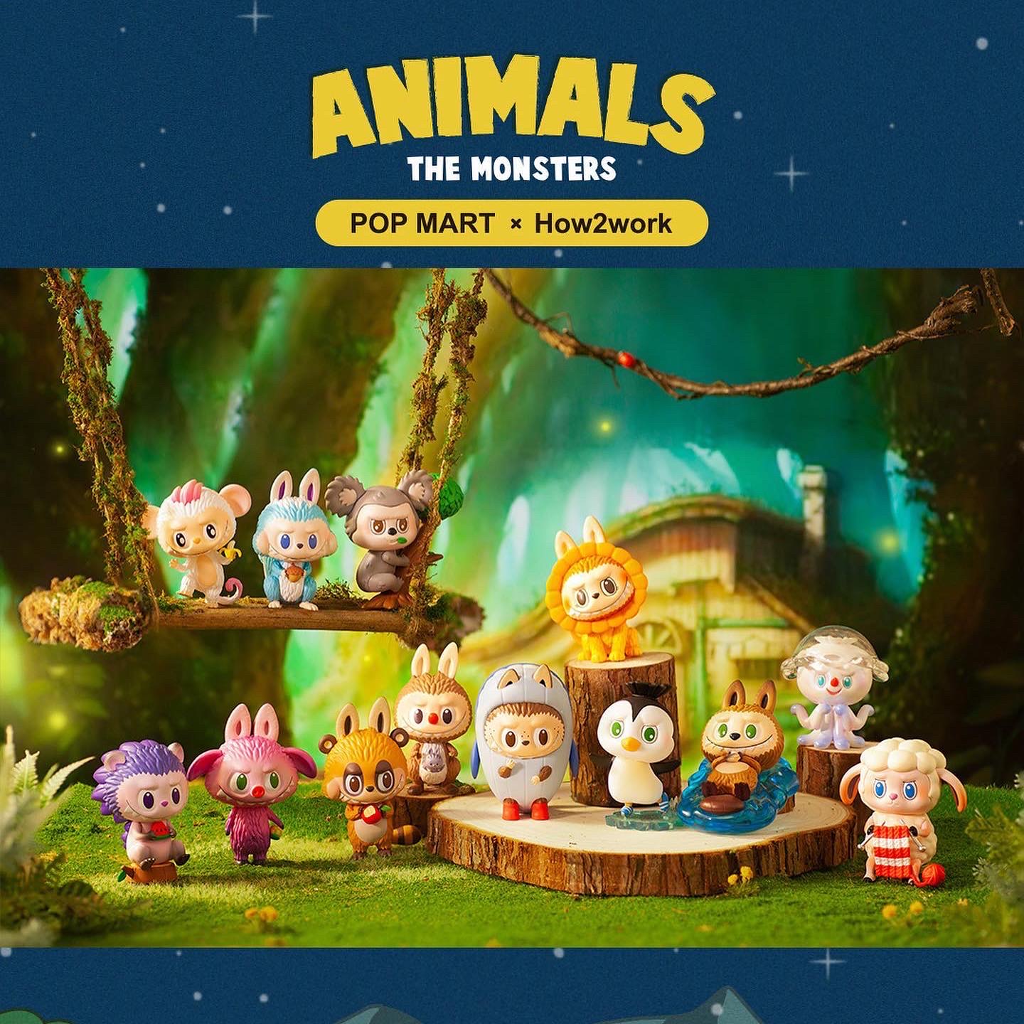 Labubu The Monsters Animals series by Pop Mart (Set of 12+1secret)