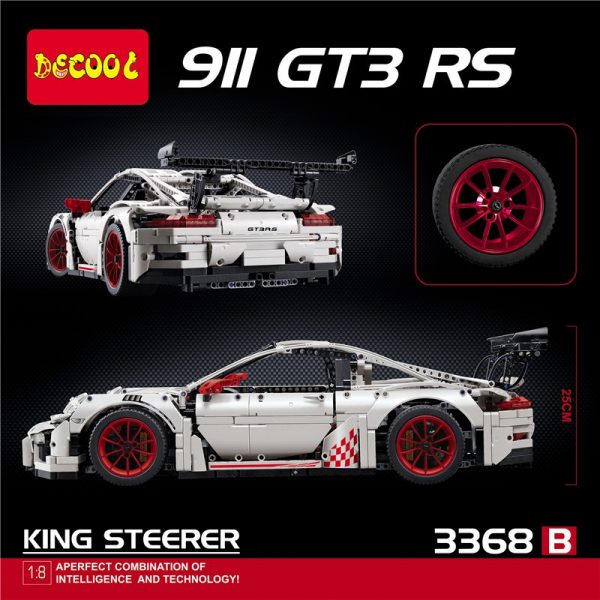 Decool 3368B Porsche 991 GT3 RS (White) 2728pcs