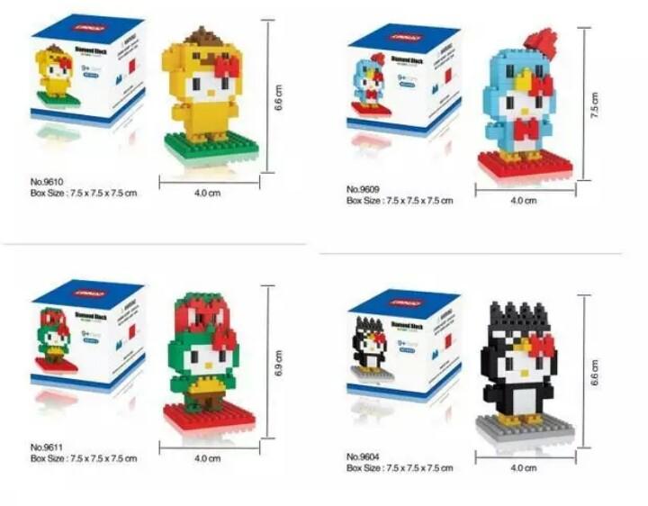 Linkgo 9601-9612 Hello Kitty Cosplay Series 12 pcs