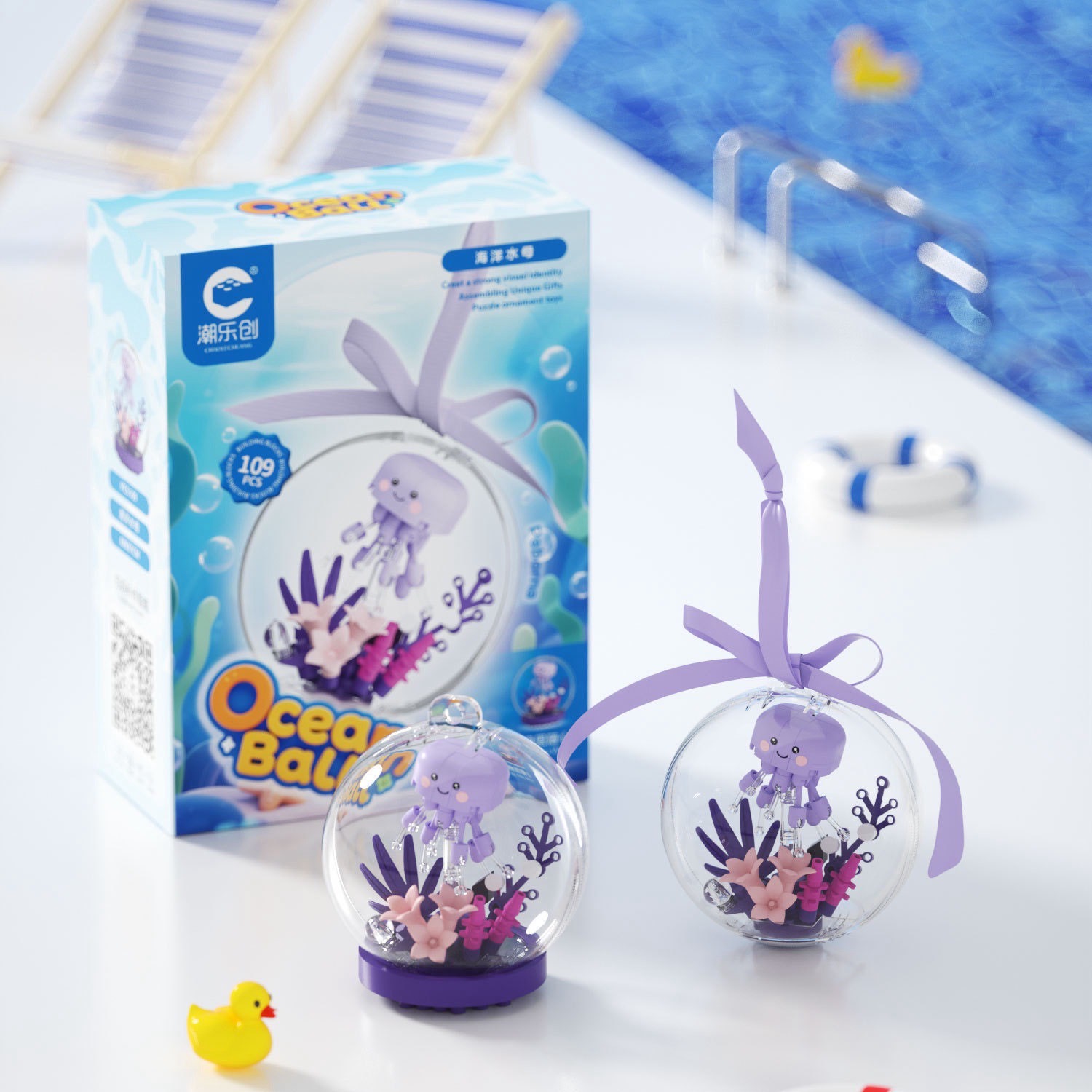 ตัวต่อนาโนสัตว์ทะเลจิ๋ว - CLC - The Ocean Ball Building Blocks (มีไฟ)