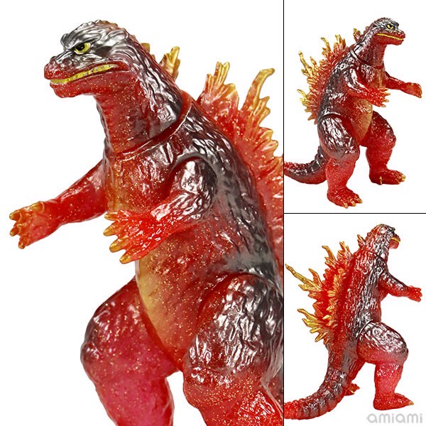 Godzilla - CCP Middle Size Series - Godzilla Vol.12 - Godzilla (1999) Heat Ray Red Glitter Ver. Soft Vinyl by CCP (Lot JP)