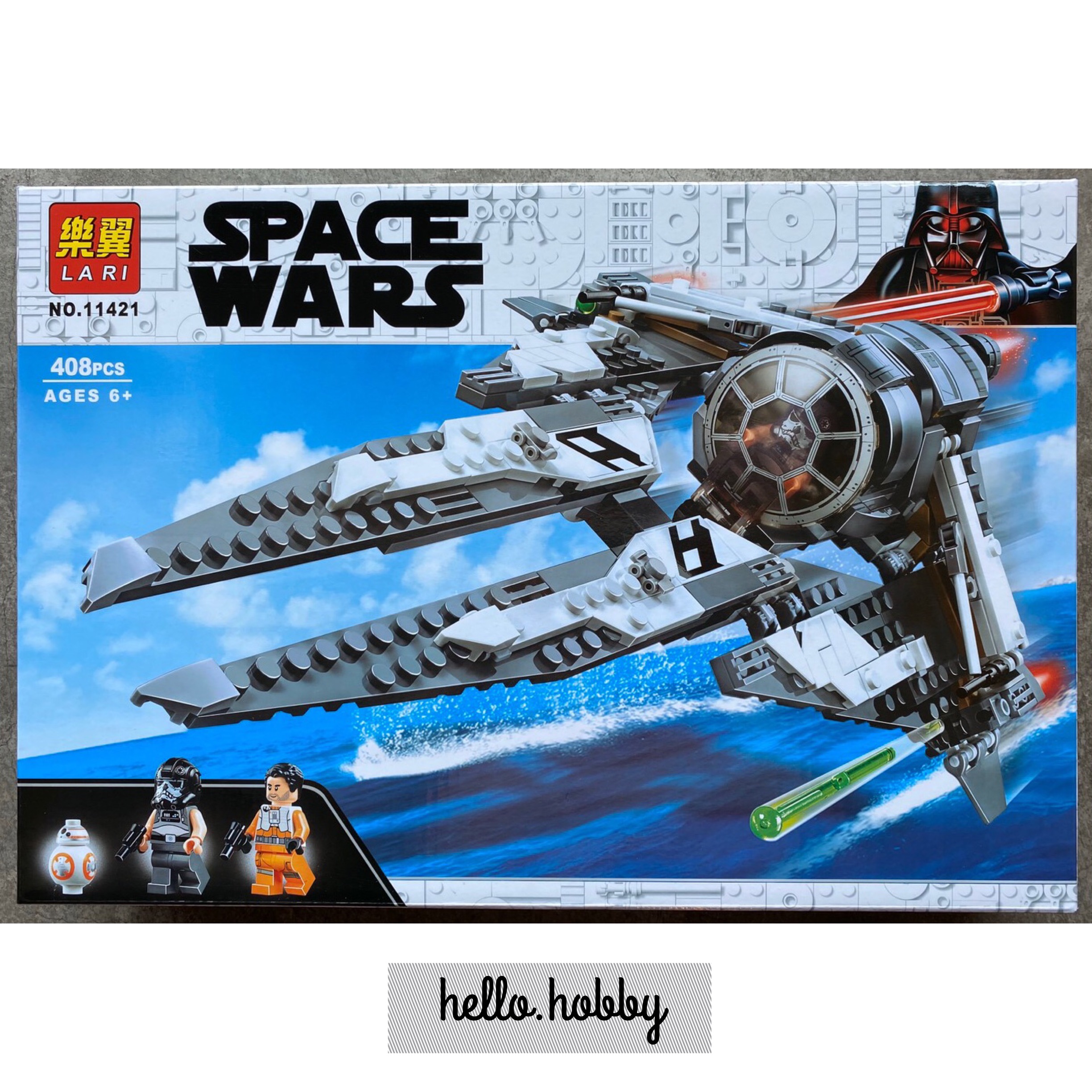 Lari 11421 Star Wars Black Ace TIE Interceptor 408pcs