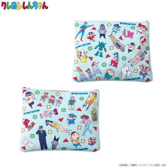 PRE-ORDER : [PUNKDRUNKERS x Crayon Shin-chan Collaboration] Shin-chan Total Pattern Pouch