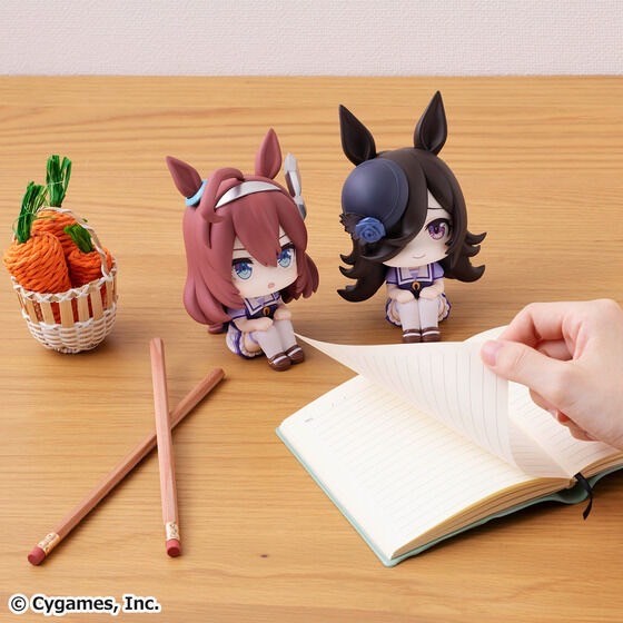 PRE-ORDER : Rukappu Uma Musume Pretty Derby Mihono Bourbon & Rice Shower Set [with bonus original mini cushion]