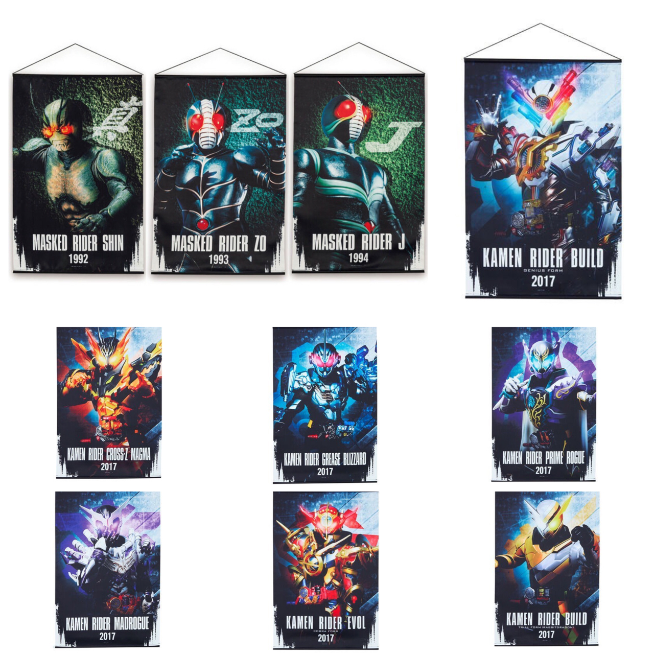 PRE-ORDER : Shin Kamen Rider Prologue/Kamen Rider ZO/Kamen Rider J / Kamen Rider Build B2 Tapestry