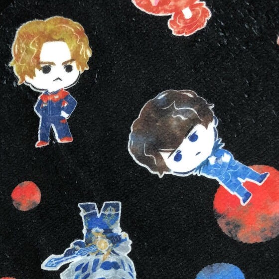 PRE-ORDER : Avataro Sentai Donbrothers Deformed Face Towel Two Shot Pattern (Don Momotaro & Sonoi)