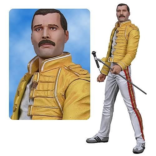 Queen - Freddie Mercury 18”inch Motion Activated Sound Figure by Neca