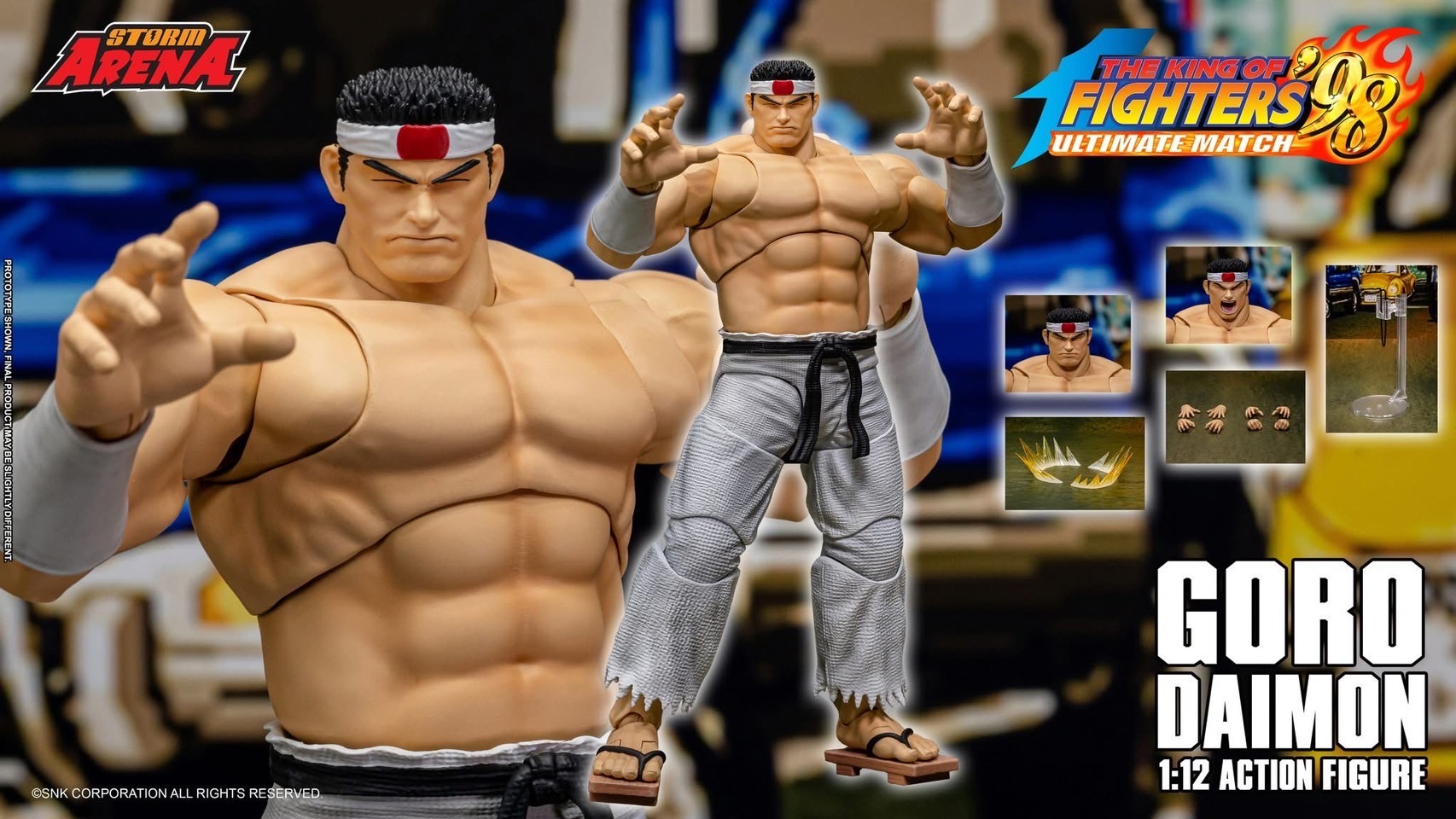 Pre-order : STORM ARENA The King Of Fighter’s 98um Goro Daimon 1/12 Scale Action Figure by Storm Collectibles