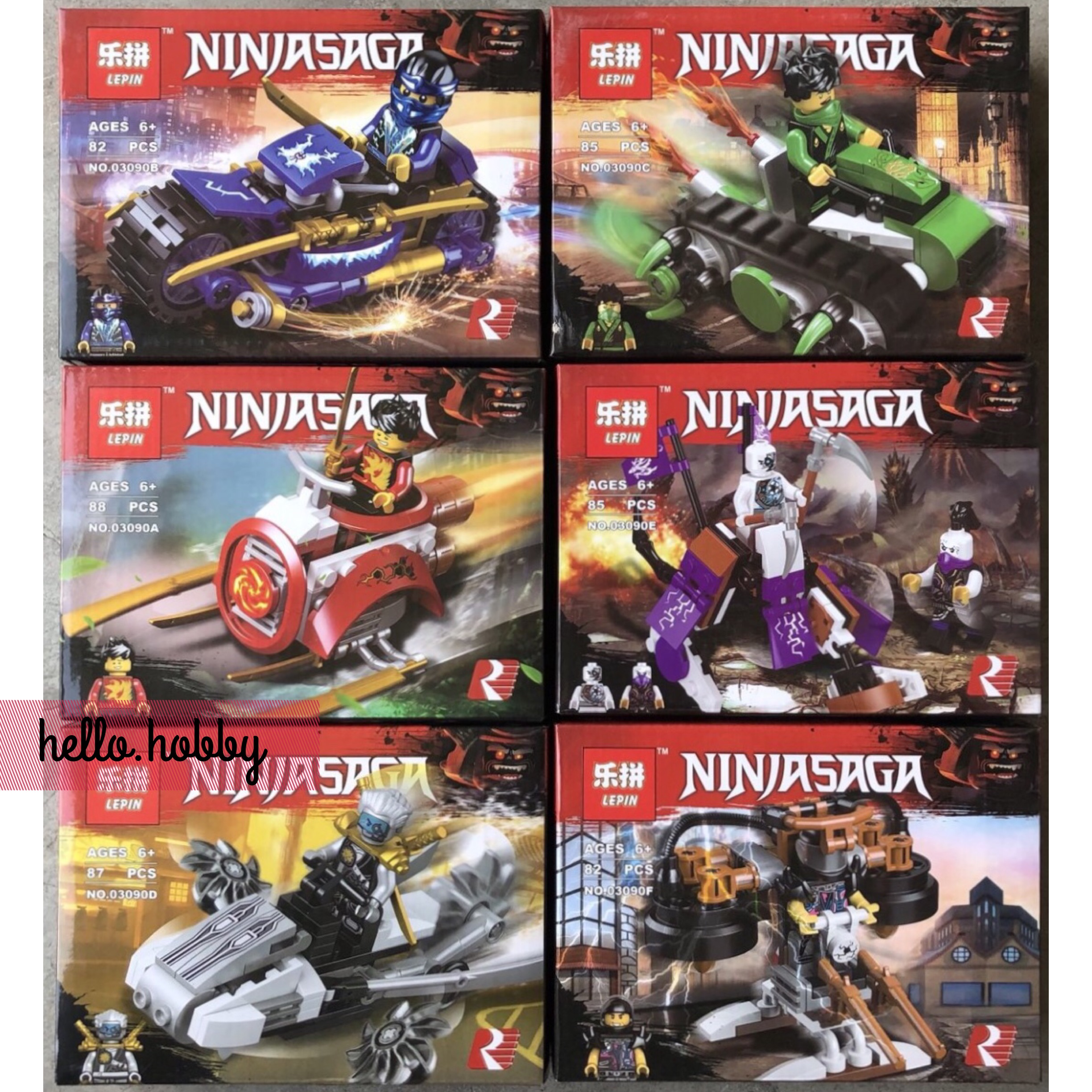 Lepin 03090 A-F Ninjago