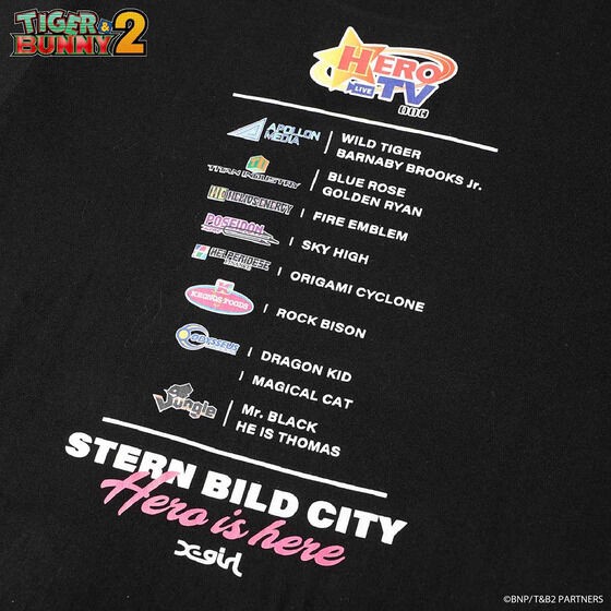 PRE-ORDER : X-girl × TIGER & BUNNY 2
