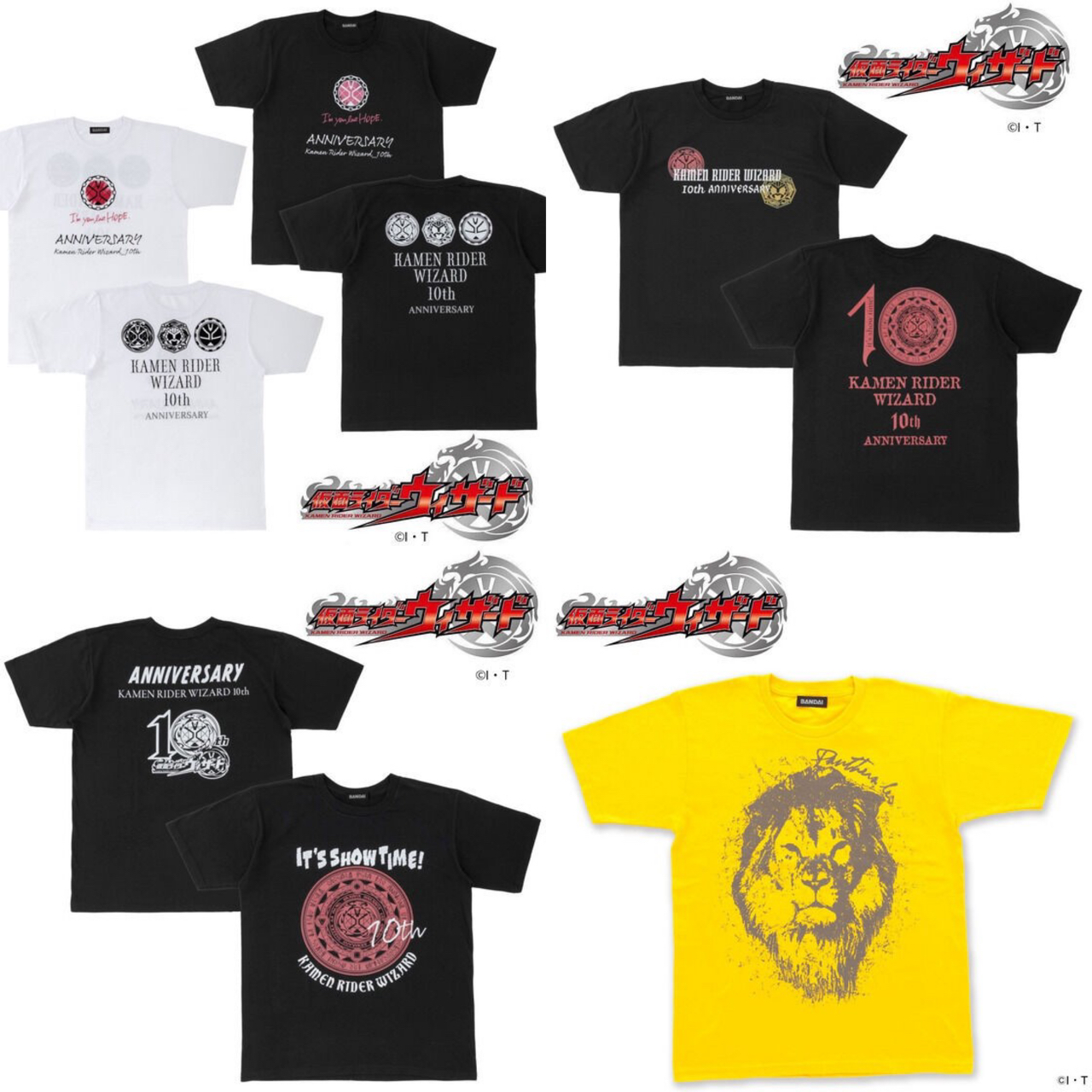 PRE-ORDER : Kamen Rider Wizard 10th Anniversary T-shirt