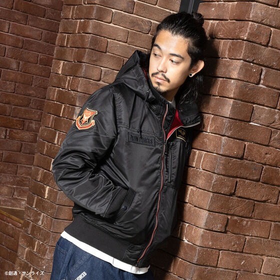 PRE-ORDER : STRICT-G ALPHA Hooded Rib Jacket "Mobile Suit Gundam"