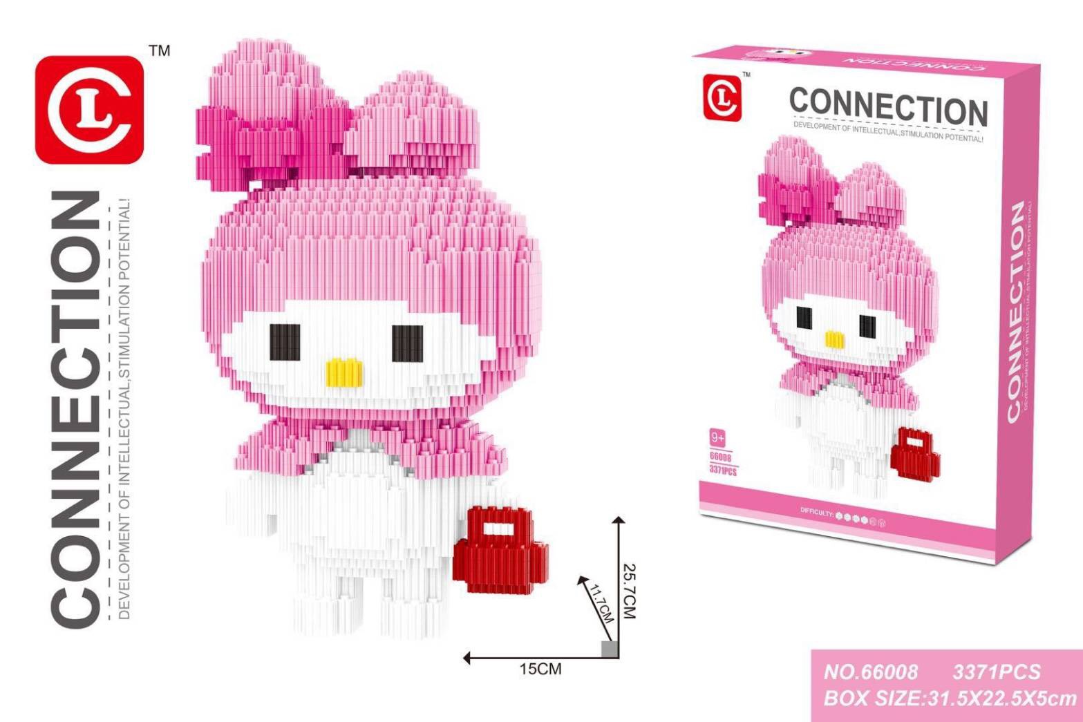 Lechuan 66008 Sanrio My Melody 3371pcs (แบบเฟือง)