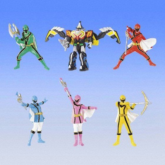 Mahou Sentai Magiranger Full Color Heroes Gashapon by Bandai (Set of 6)