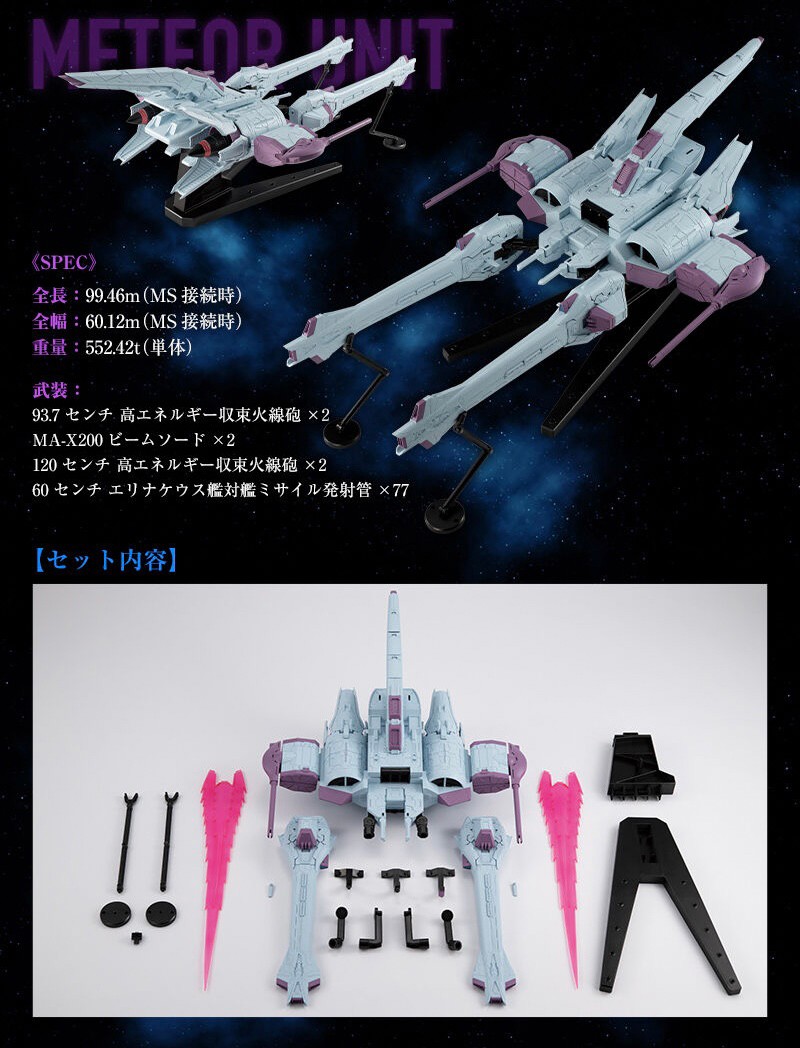 PRE-ORDER : MOBILE SUIT Gundam G Frame FA METEOR UNIT