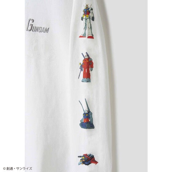 PRE-ORDER : STRICT-G graniph "Mobile Suit Gundam" Long Sleeve T-shirt White Base (White Base Long Sleeve T-shirt)