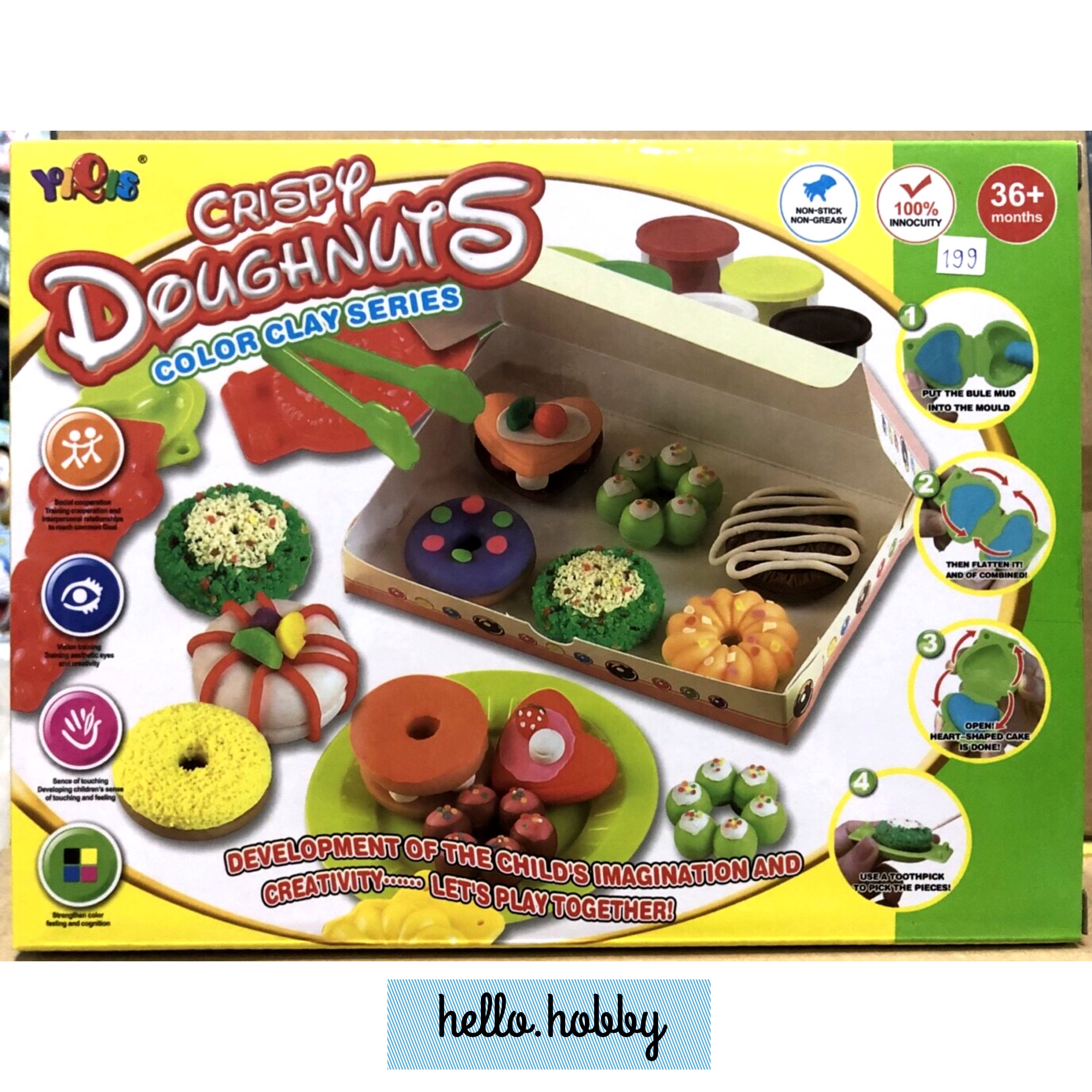 ชุดแป้งโดว์ ชุด Crispy Doughnuts