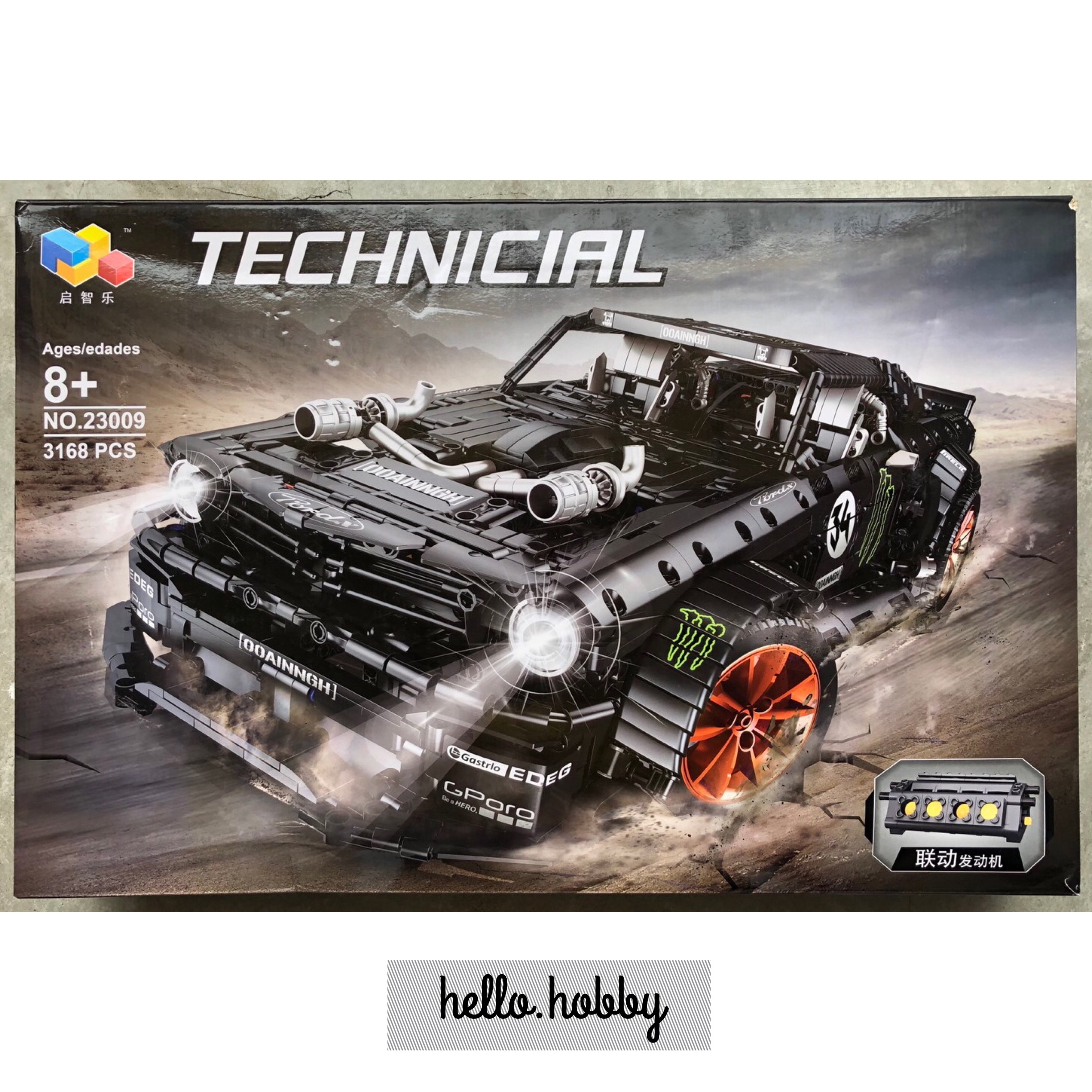 23009 Ford Mustang Hoonicorn V2 3168pcs