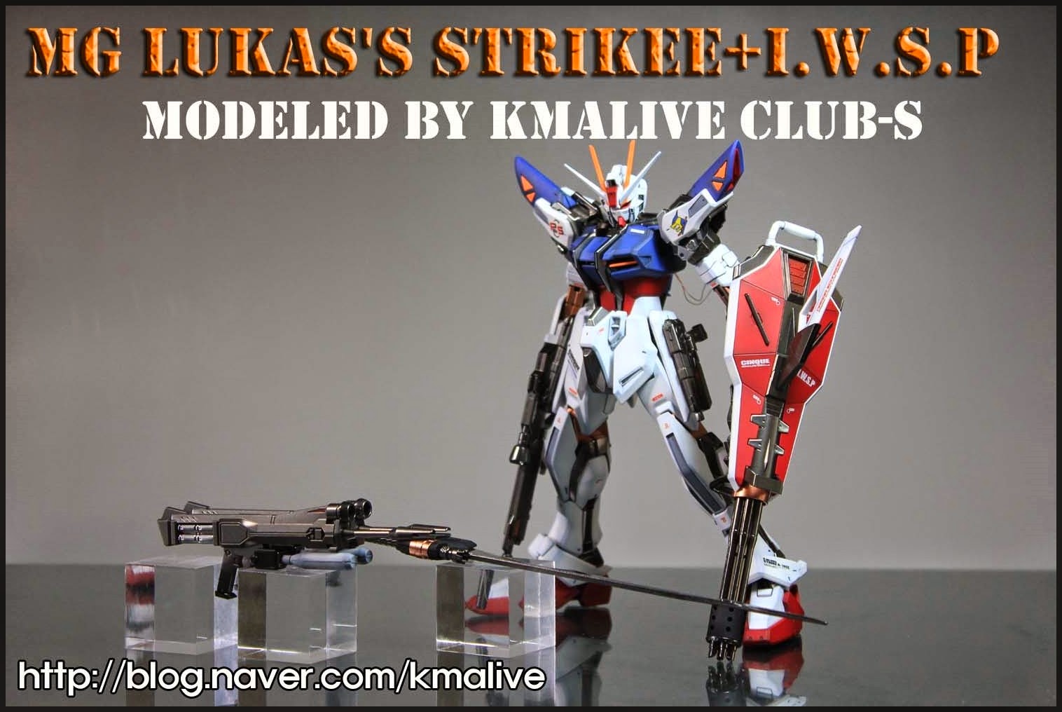 MG 1/100 GAT-X105E Strike E+I.W.S.P Lukas O'Donnell Custom by Bandai