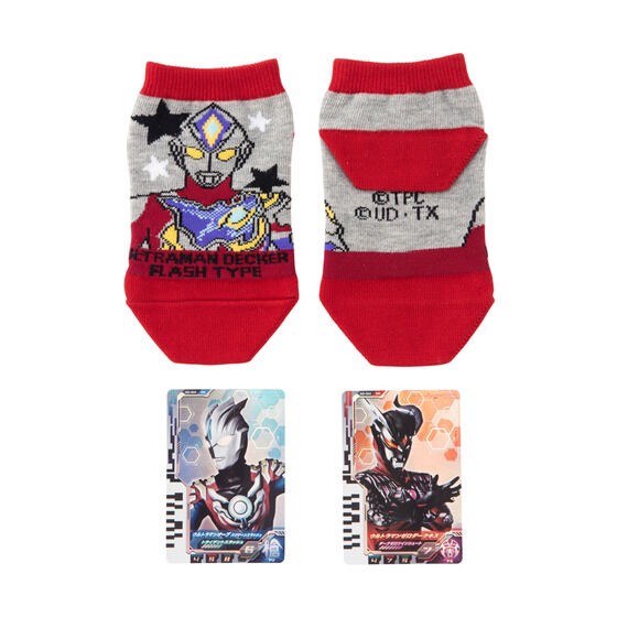 PRE-ORDER : Ultraman Decker Socks with Ultra Dimension Card (15-20cm)