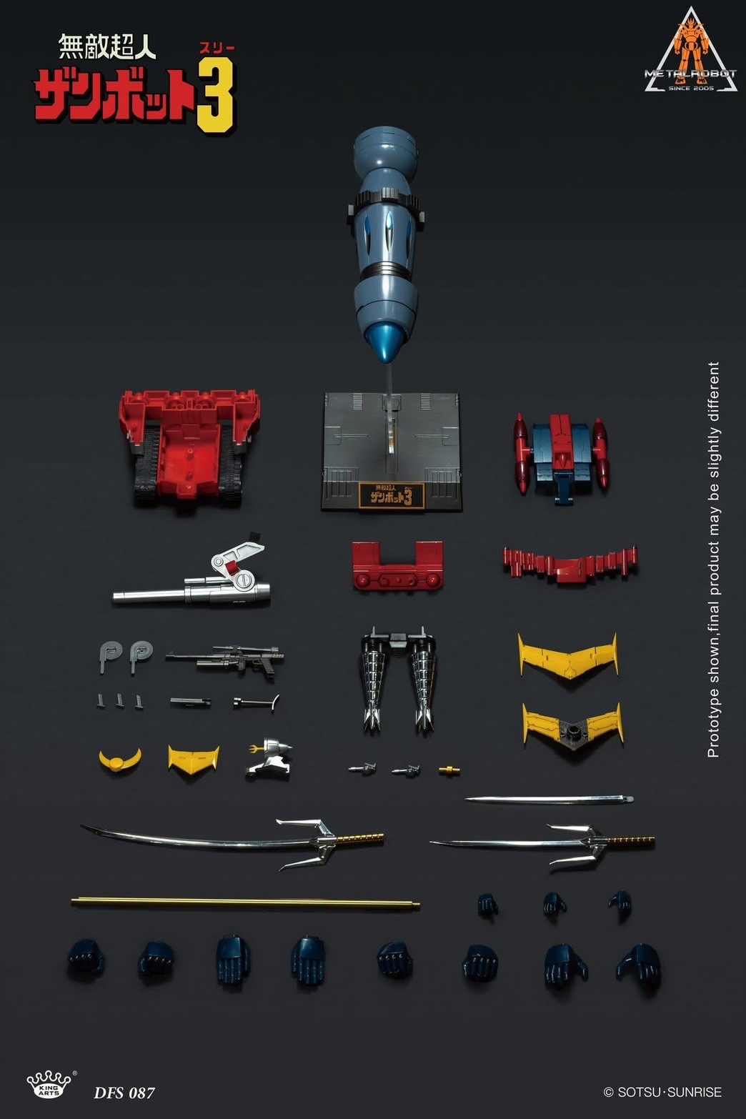 Pre-order : Invincible Super Man Zambot 3 Diecast Action Figure by King Arts