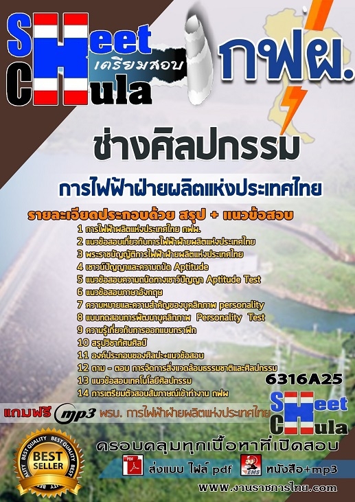 แนวข้อสอบช่างศิลปกรรม การไฟฟ้าฝ่ายผลิตแห่งประเทศไทย (กฟผ)
