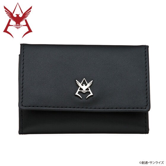 PRE-ORDER : Mobile Suit Gundam Leather Item Collection Char Mark Silver Ver. Pass & Key Case