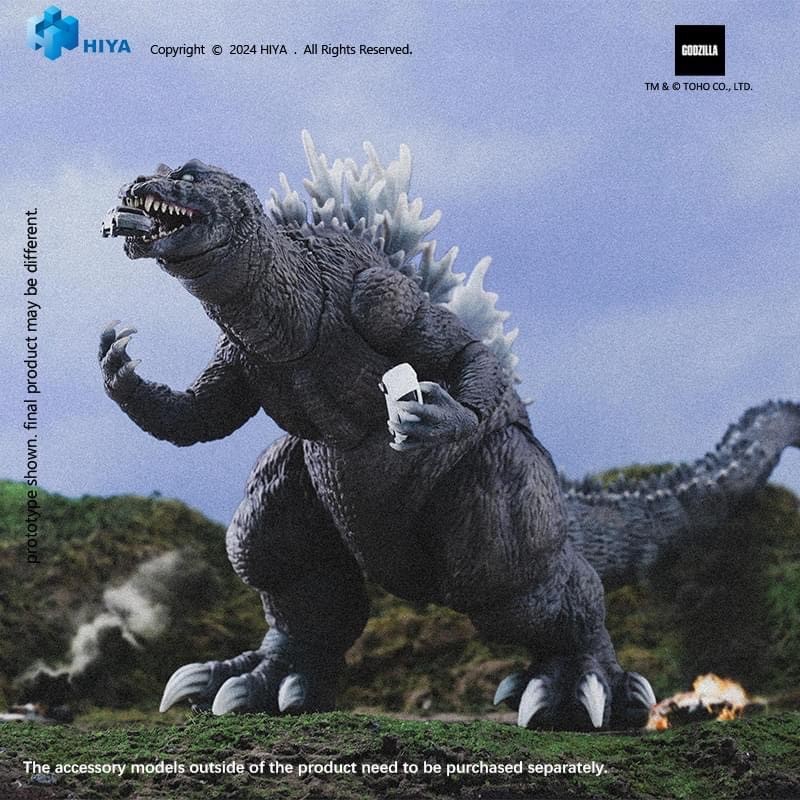 Pre-order : EXQUISITE BASIC Series Godzilla, Mothra and King Ghidorah: Giant Monsters All-Out Attack (2001) Godzilla GMK (2001) Action Figure by Hiya Toys