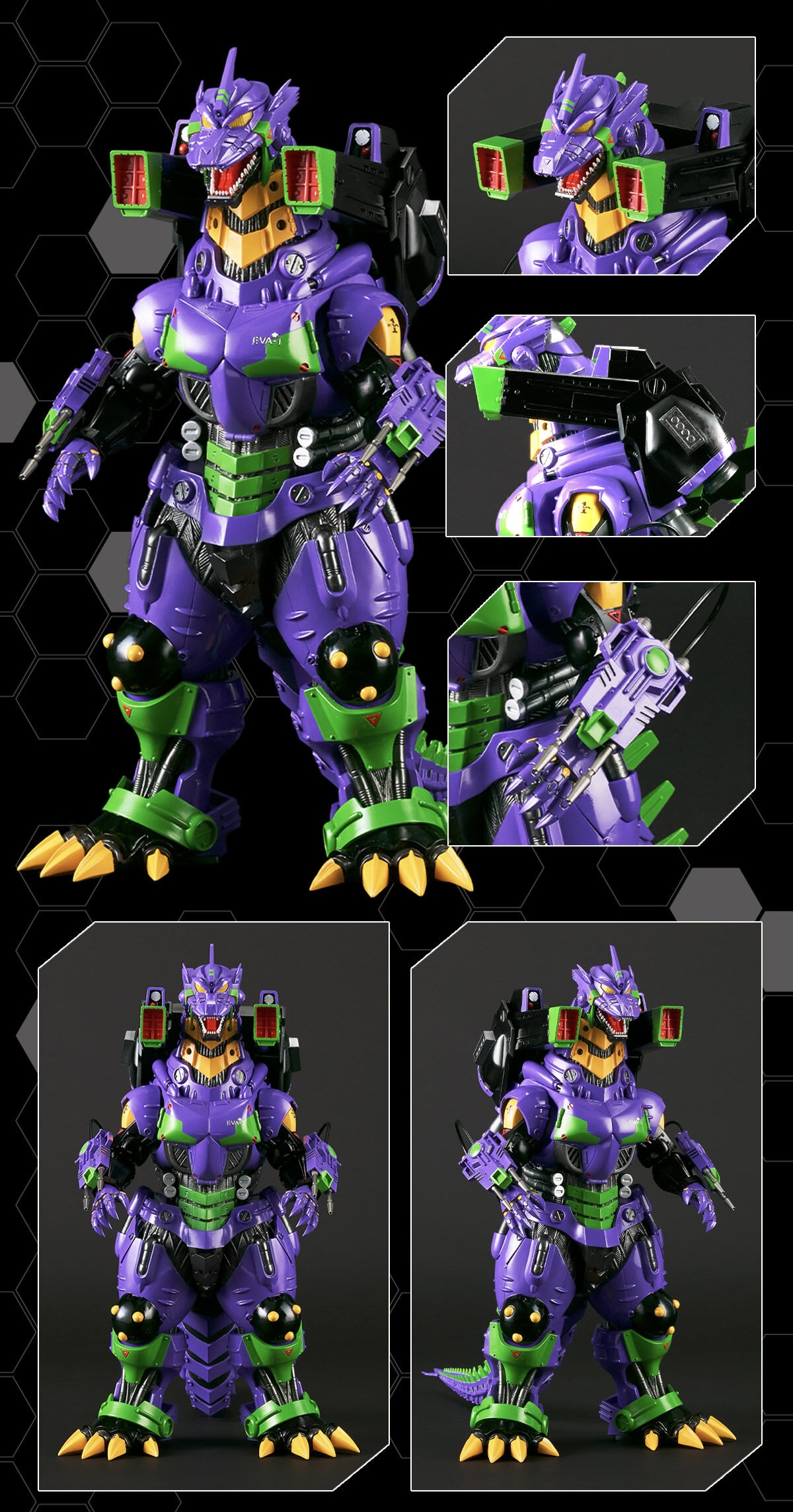 PRE-ORDER : Toho Large Monster Series Mechagodzilla 3 (2002) Heavy Armed EVA Unit-01 Color