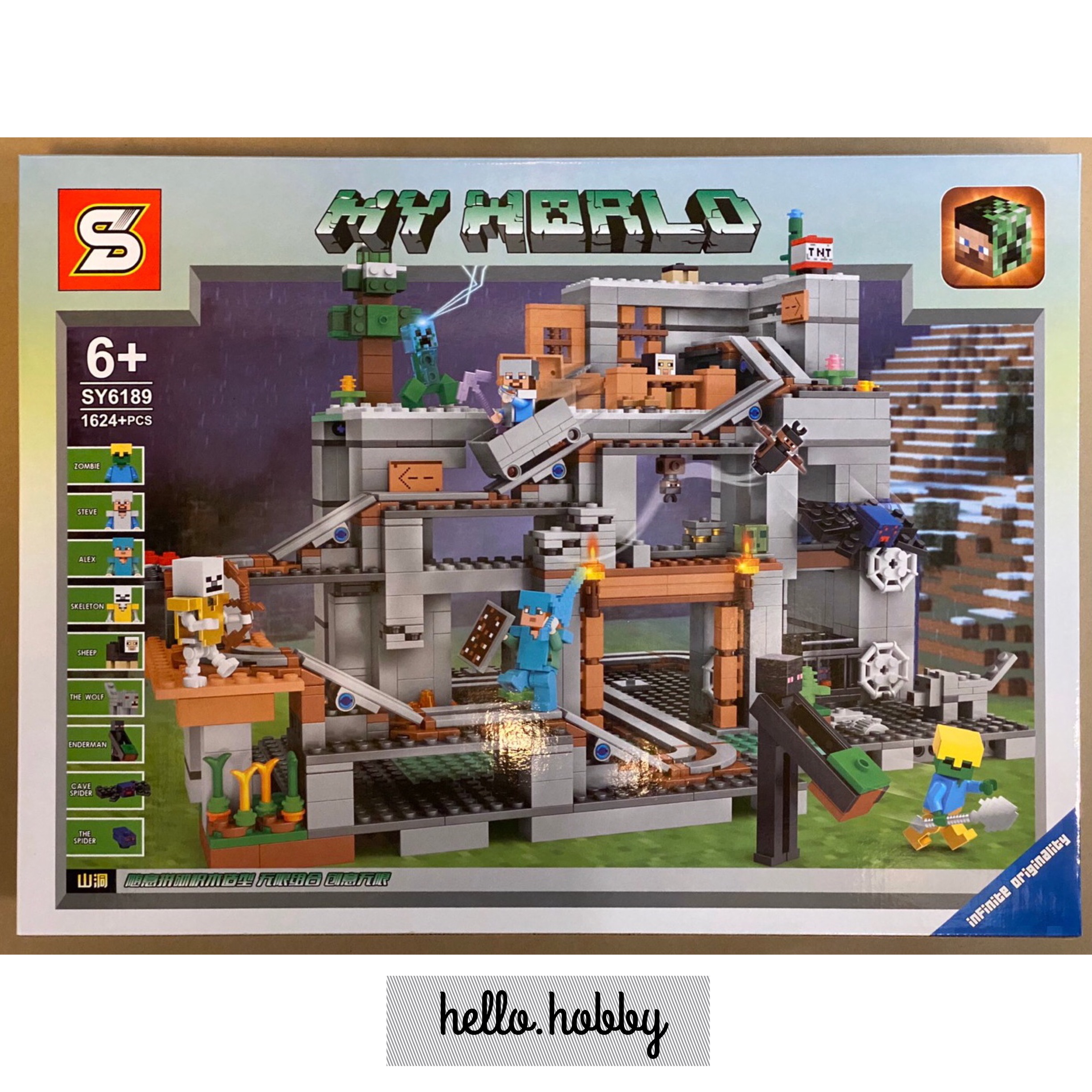 Sy 6189 Minecraft 1624pcs