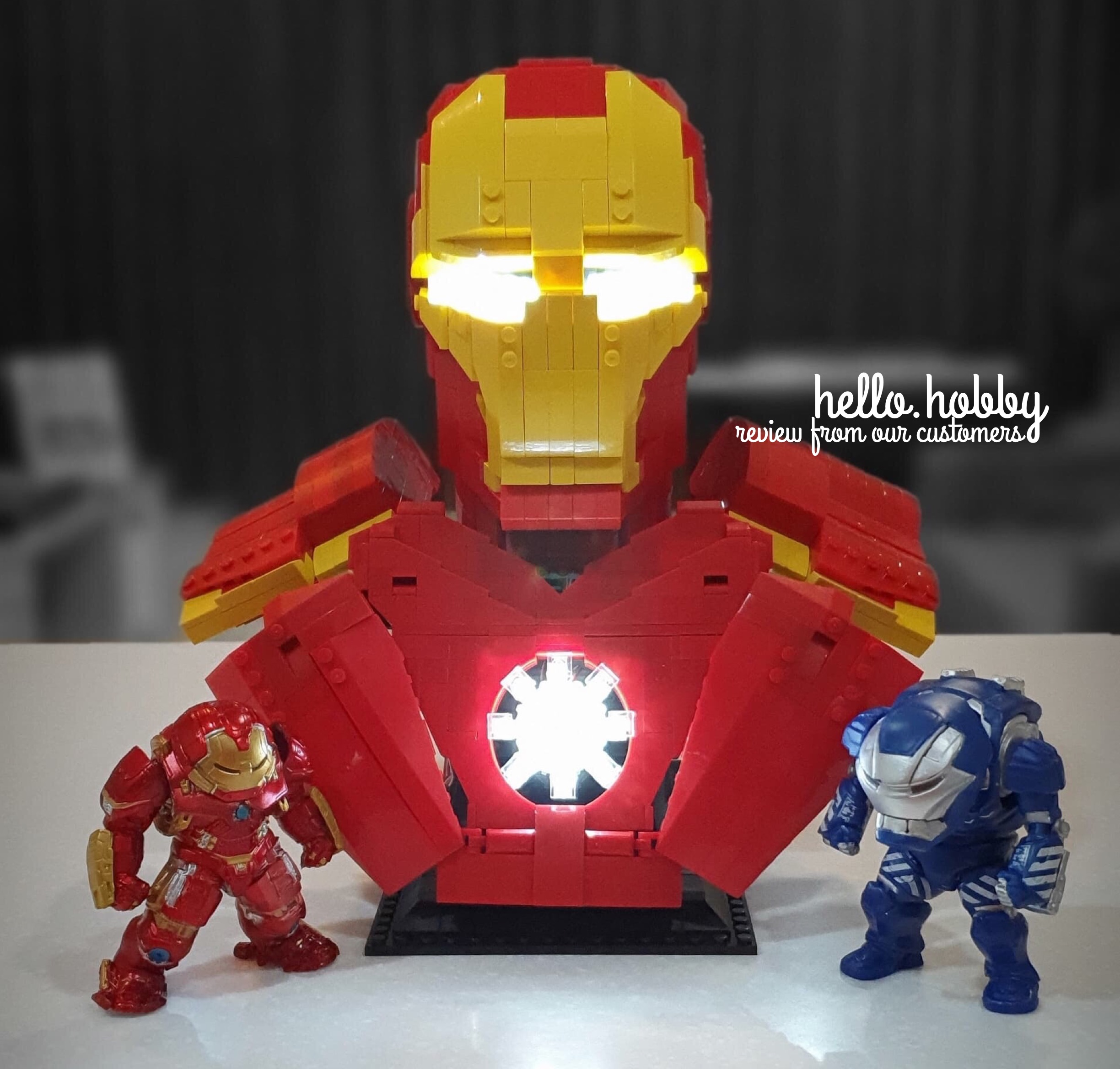 Lezhuang LZ 19303 Iron Man Bust 1450pcs