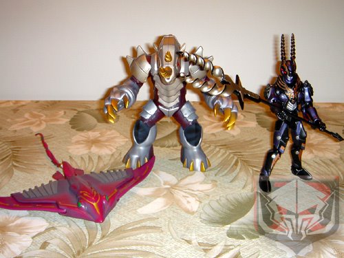 Souchaku Henshin Series EX Mirror Monsters 01 (Metalgelas, Evildiver, & Gigazelle) by Bandai